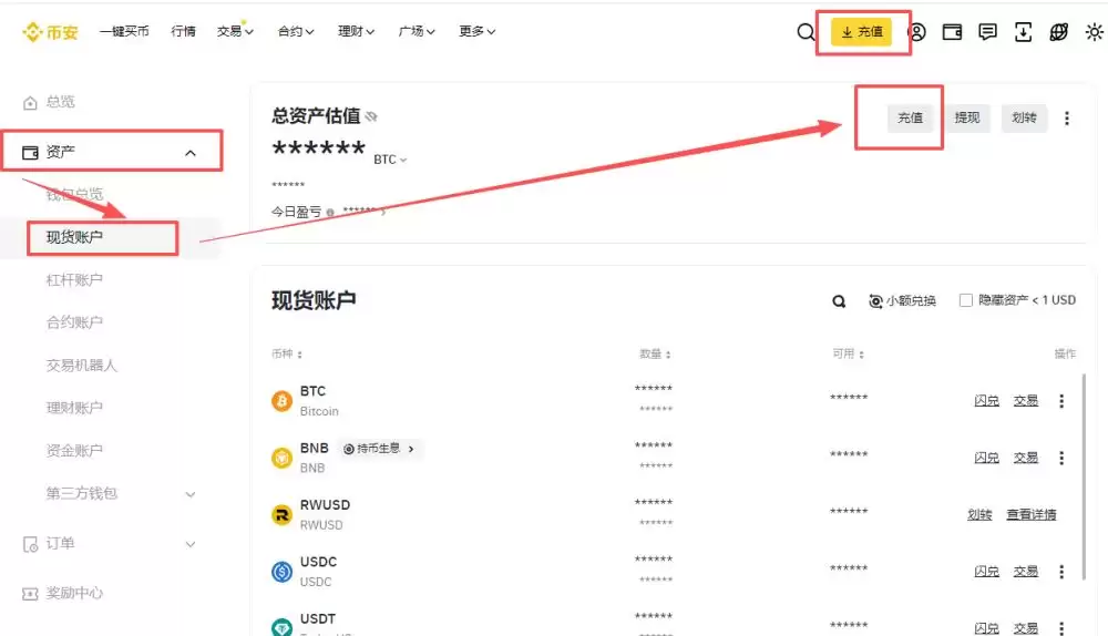 币安wallet地址查看方法