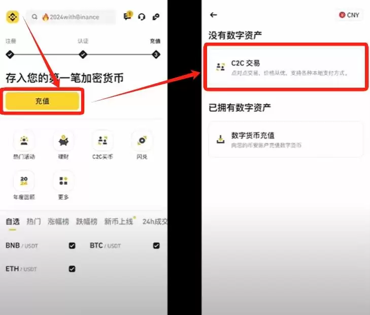 币安交易所账号怎么注册？如何用人民币出入金？