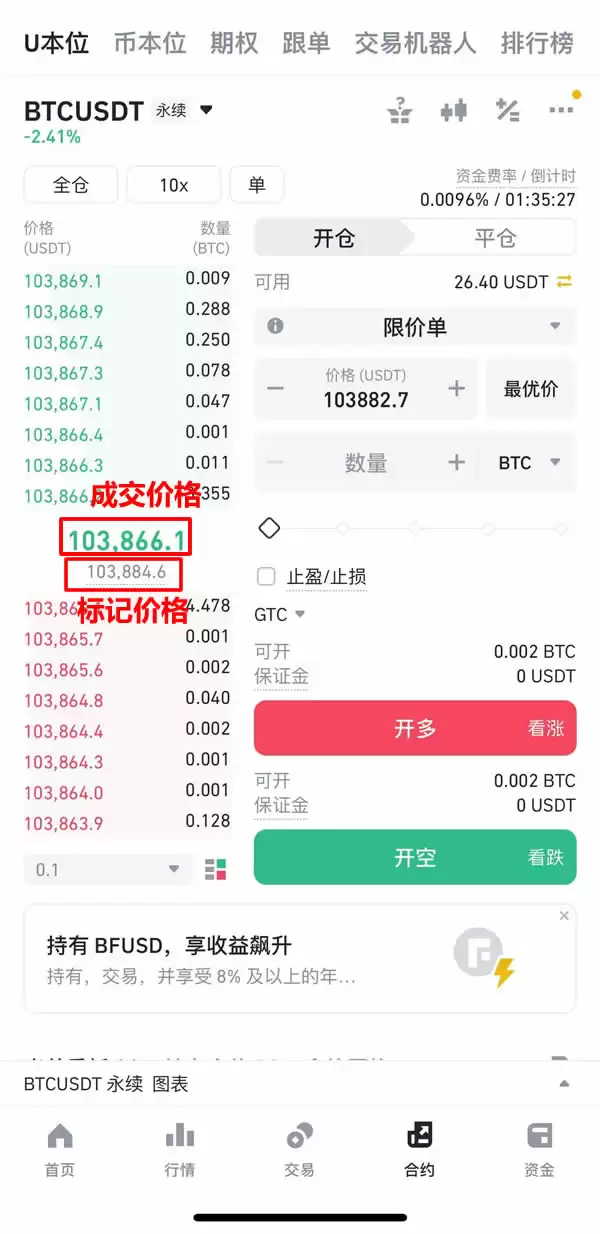 合约交易的价格——成交价格、指数价格、标记价格