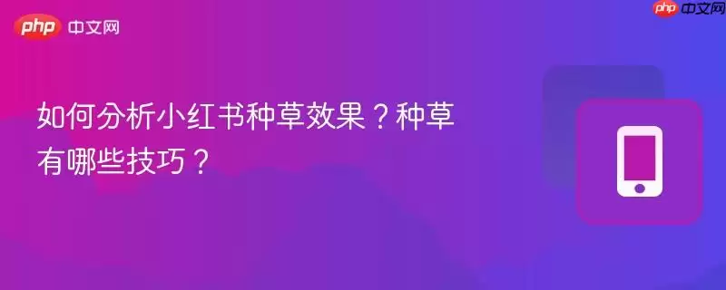 如何分析小红书种草效果?种草有哪些技巧?