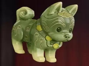 文物‘青绿陶狗’展示