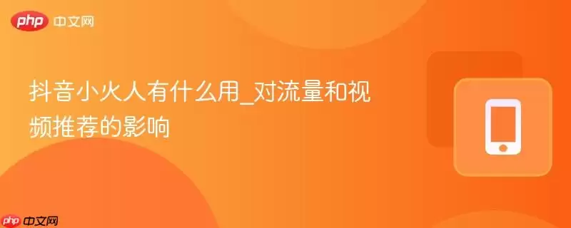 抖音小火花有什么用？它对视频推荐和流量的潜在影响