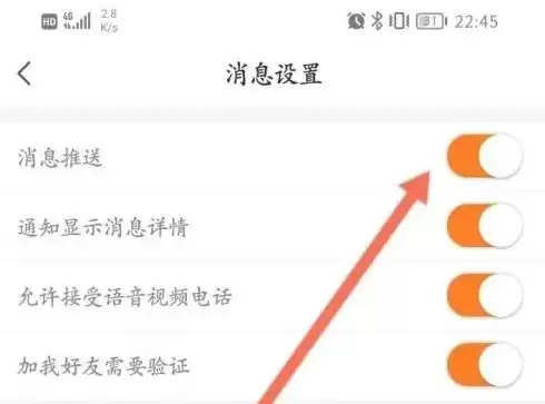 来伊份App消息设置选项