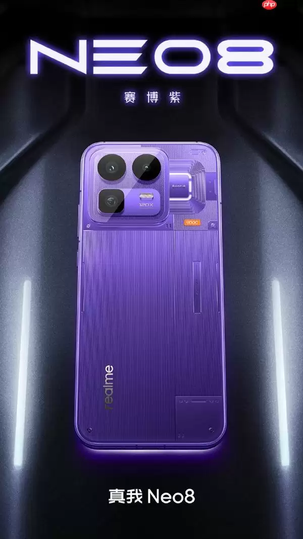 真我Neo8全系配色发布：主打赛博紫新色亮相