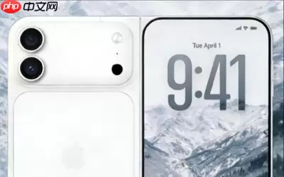 苹果iPhone Fold渲染图曝光：横向外折设计，后置双摄亮相