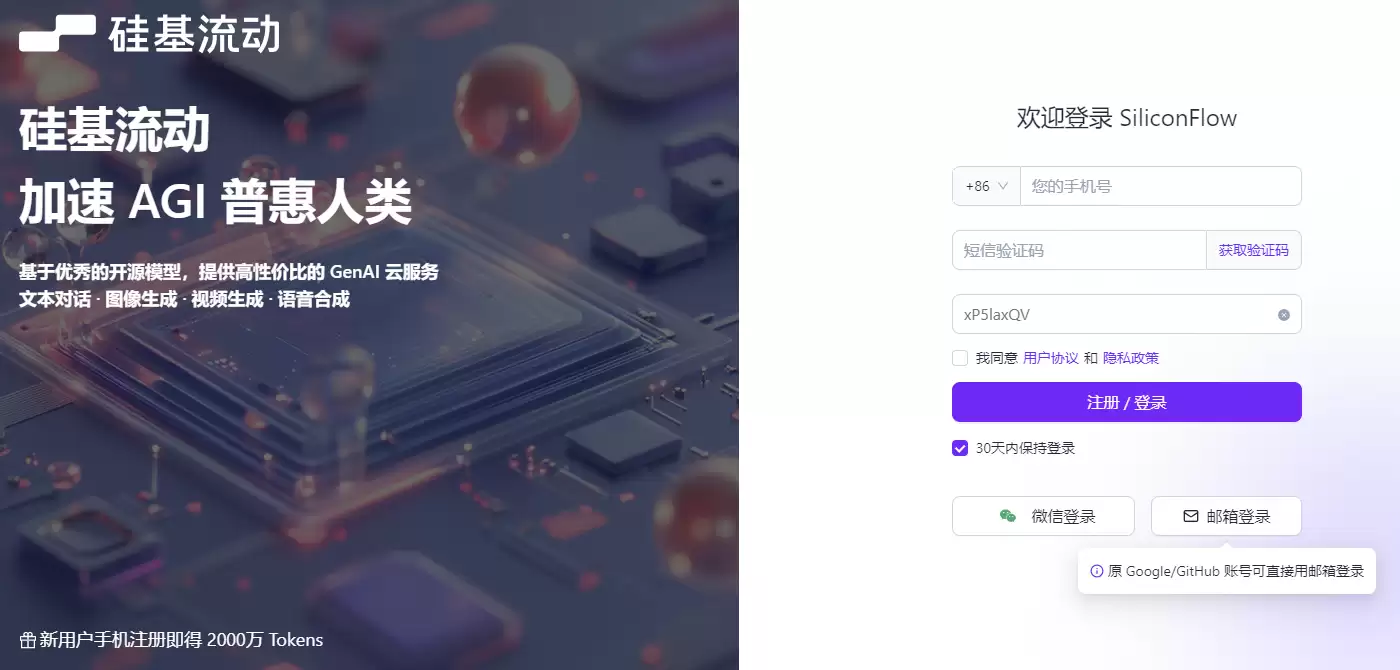 硅基流动平台入口示例