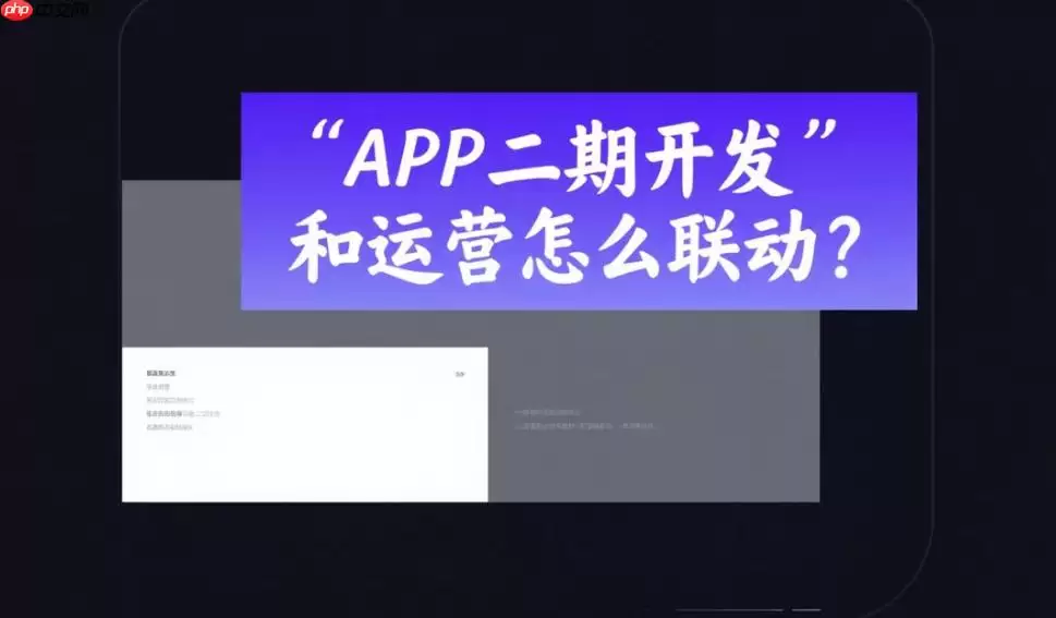 APP二期开发与运营如何密切联动？实战经验全解析