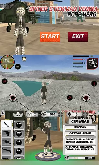 蜘蛛火柴人绳索英雄2