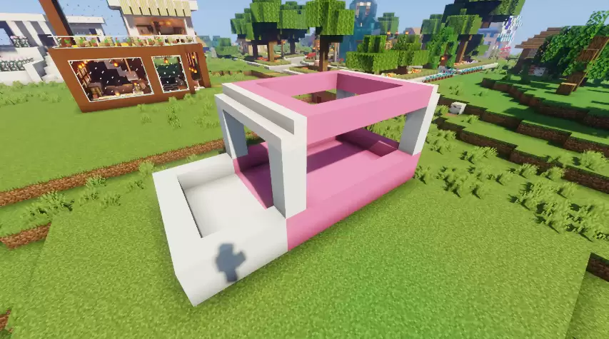 《我的世界：移动版》冰激凌车装饰细节