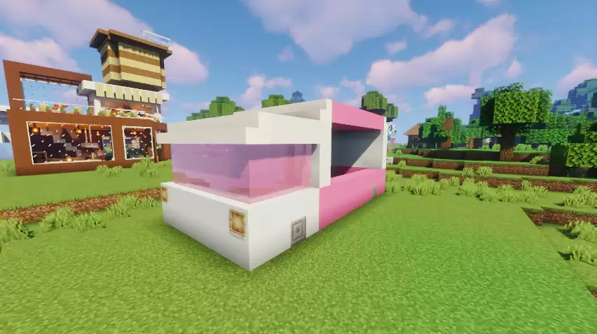 《我的世界：移动版》冰激凌车内饰布置