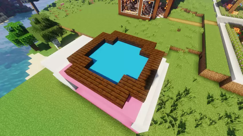 《我的世界：移动版》冰激凌车完成效果