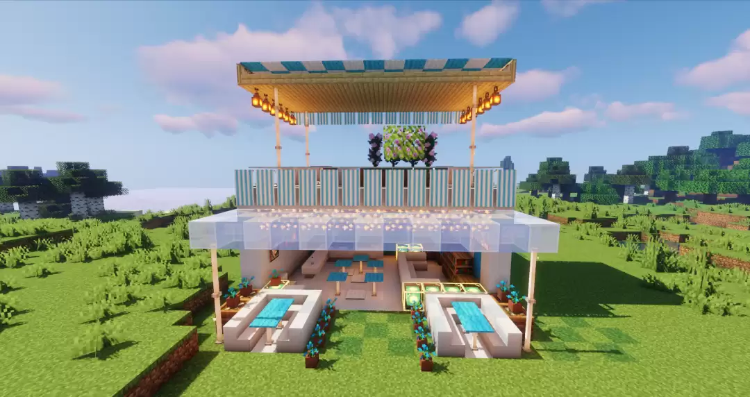 《我的世界：移动版》露天泳池改造方案