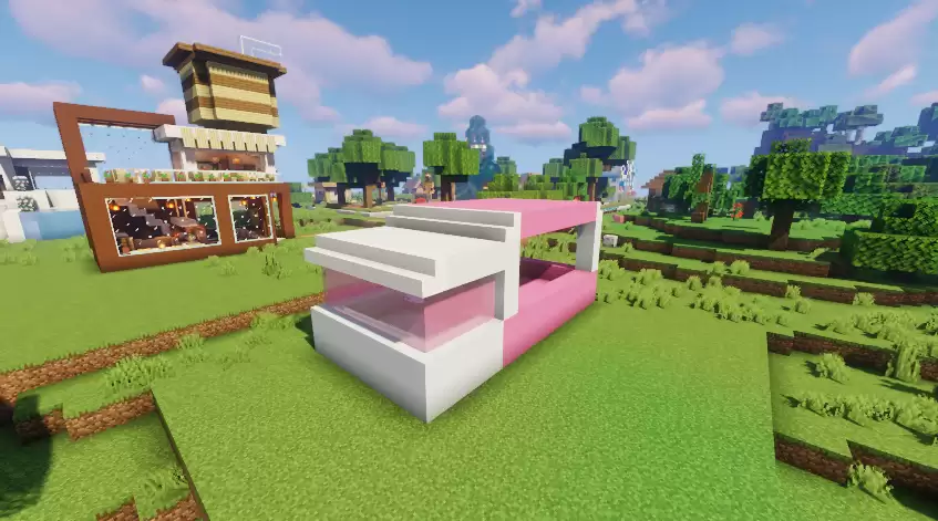 《我的世界：移动版》冰激凌车车顶装饰