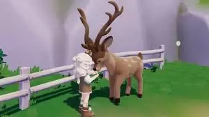 梅花鹿在心之小镇的森林中