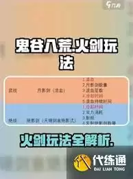 鬼谷八荒火剑流战斗展示