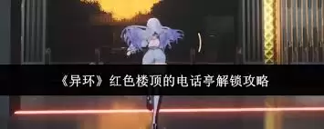 红色楼顶电话亭近景图