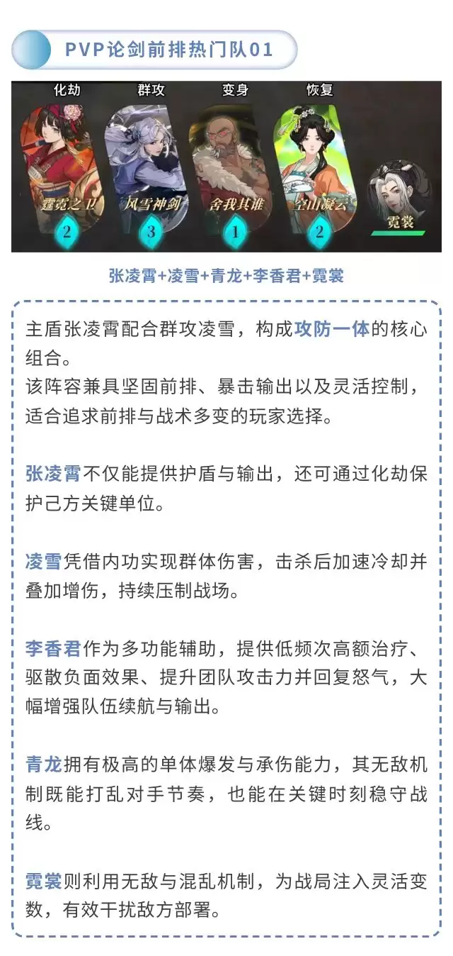 《对决！剑之川》常用阵客推荐