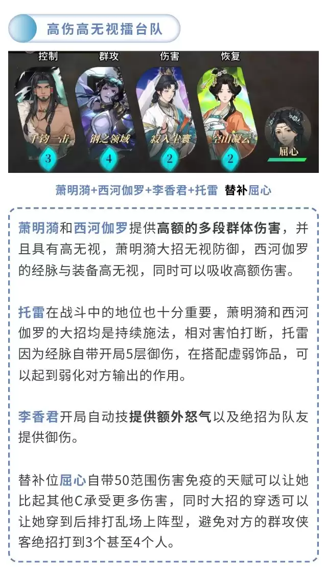 《对决！剑之川》常用阵客推荐