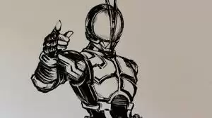 假面骑士Build上色过程