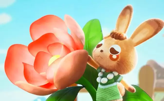 嘉儿使用碎花布料制作服装