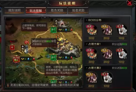 烈焰觉醒卧龙山庄据点分布