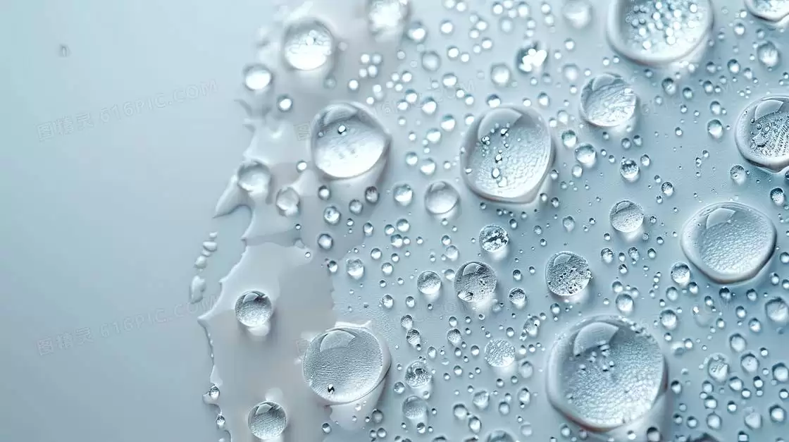 PPT纹理填充菜单中的水滴选项