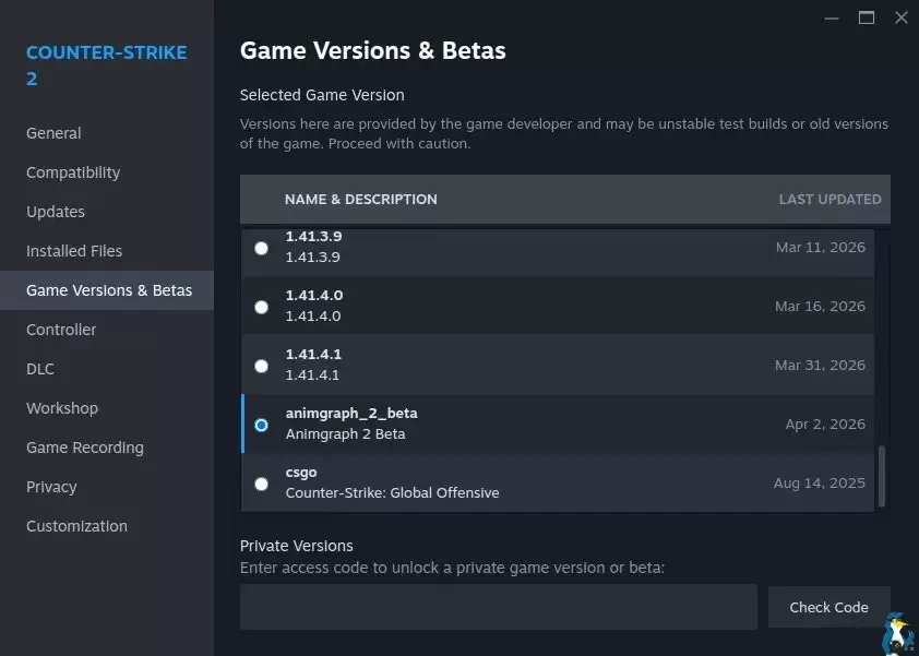 V社发布《CS2》测试版 重大更新引入全新的动画系统