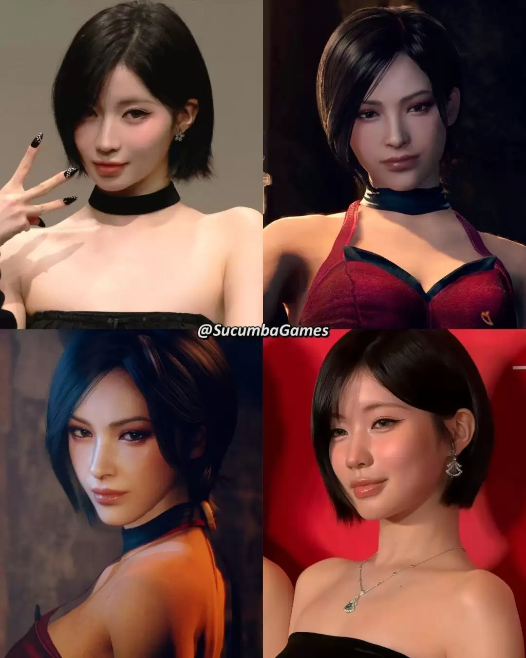 韩国女团成员撞脸《生化危机》艾达王 玩家大呼太像了