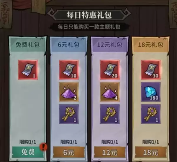 特惠商店兑换界面示意图