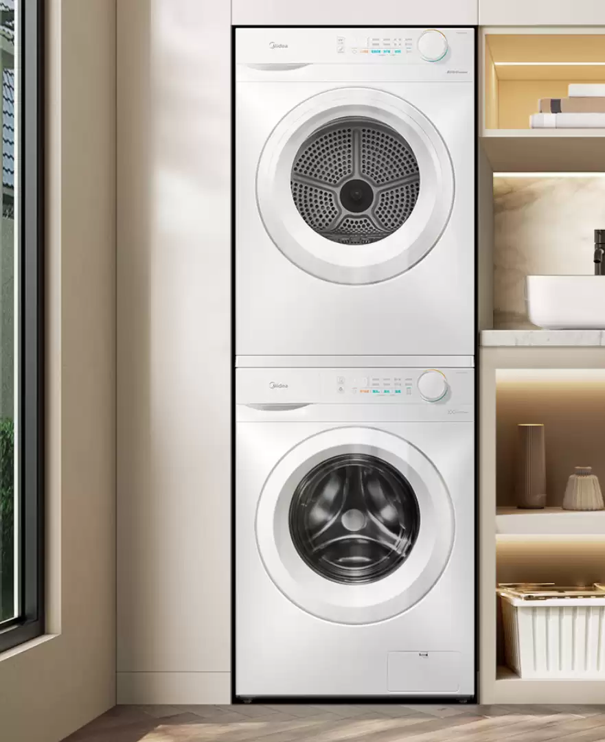 美的 V11 洗烘套装 2599 元新低：支持巴氏除菌洗 + 42°C 热泵柔烘