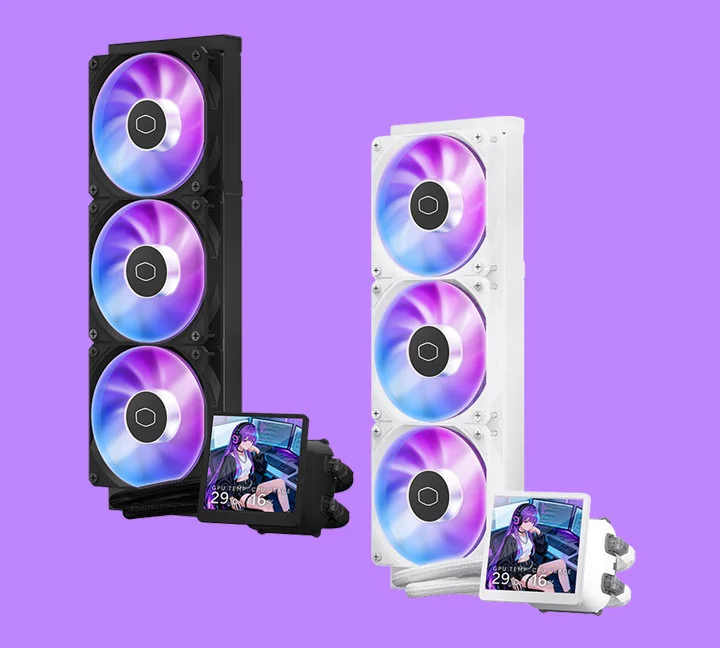 480p 方屏：酷冷至尊推出 MasterLiquid Core LCD 360 4-inch 水冷