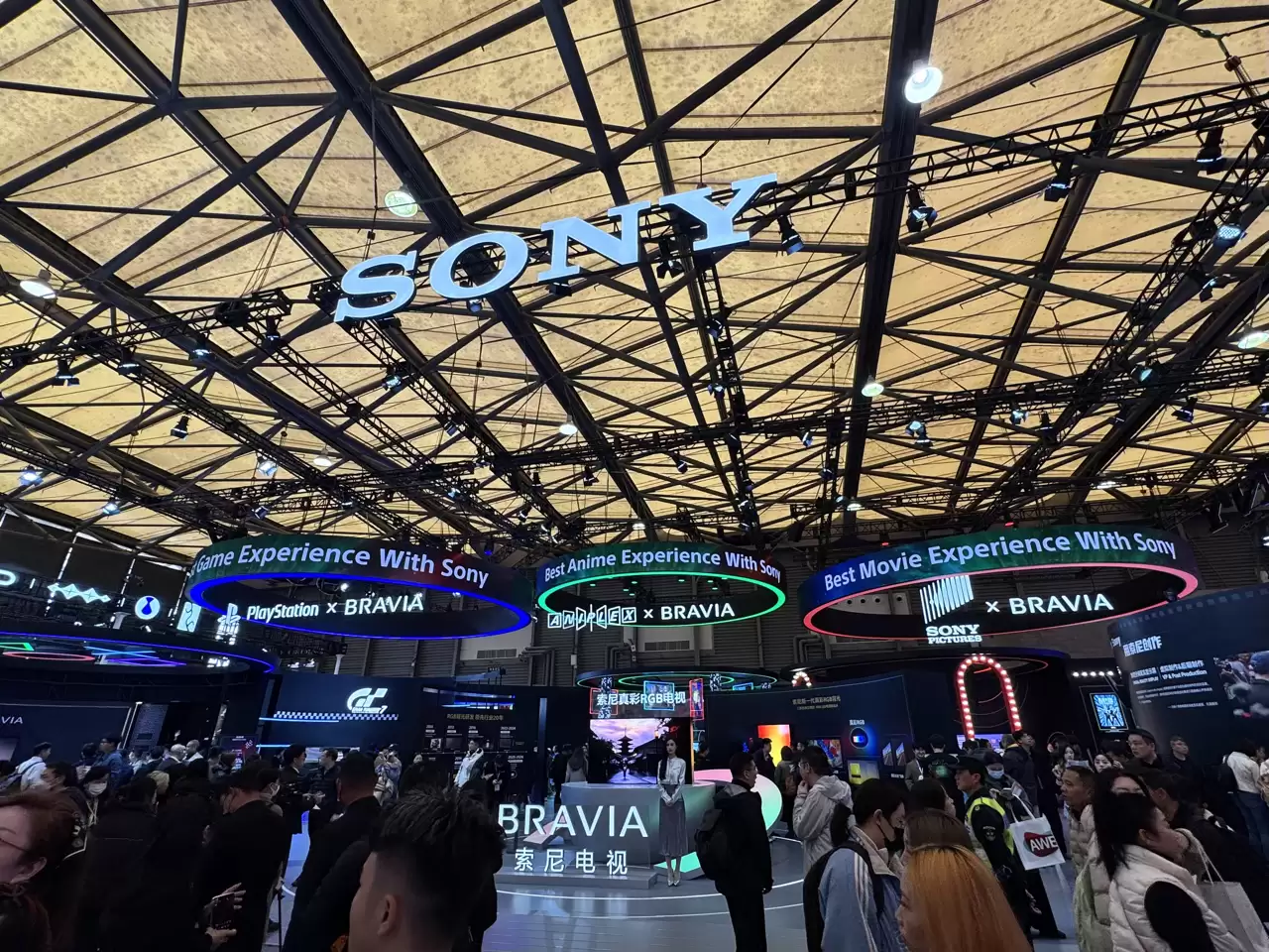 AWE2026探展索尼：新一代真彩RGB电视画质全球首秀