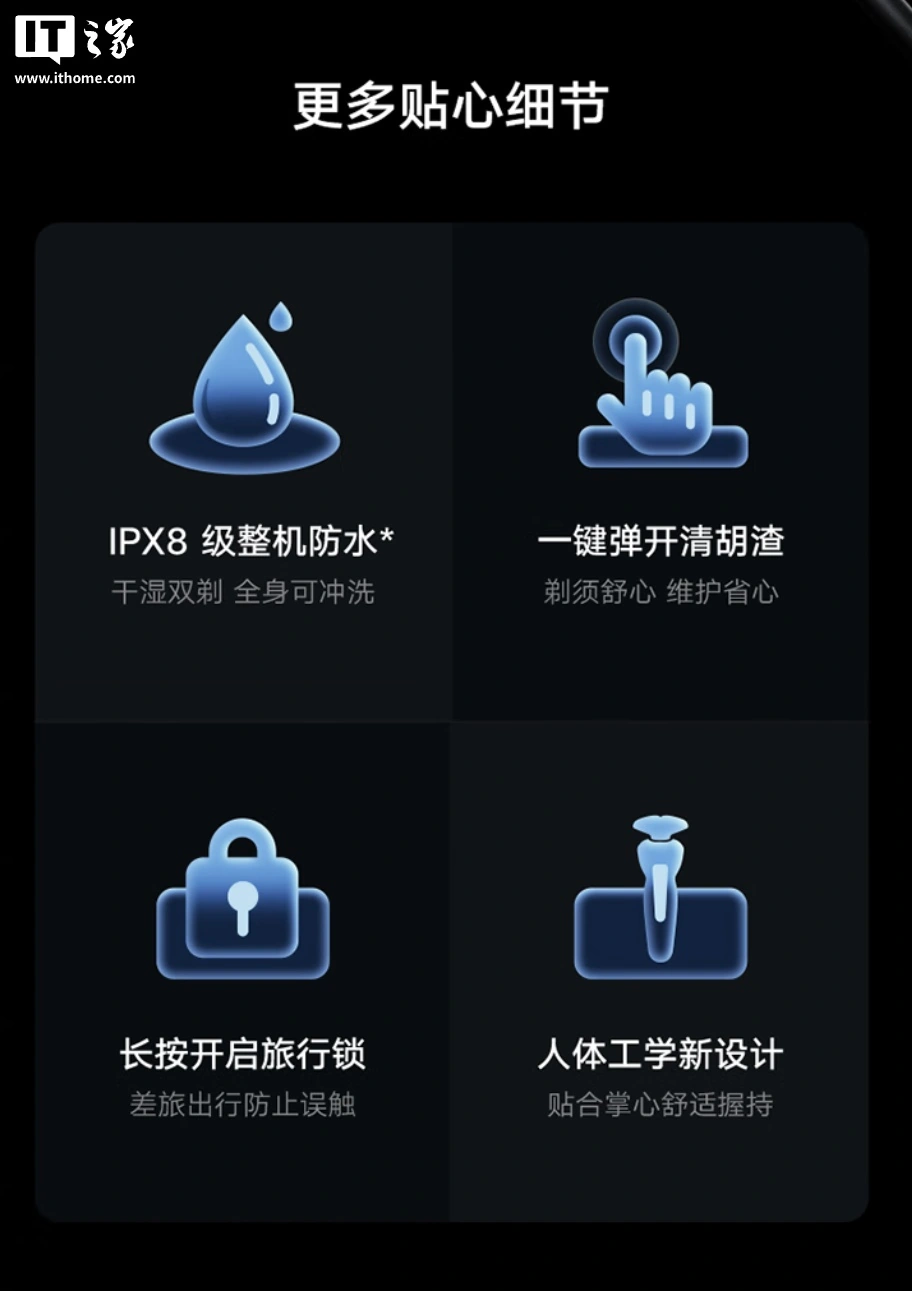 小米推出米家电动剃须刀 Pro 套装版:附带多功能无线充电基站、鬓角 / 鼻毛修剪器,699 元