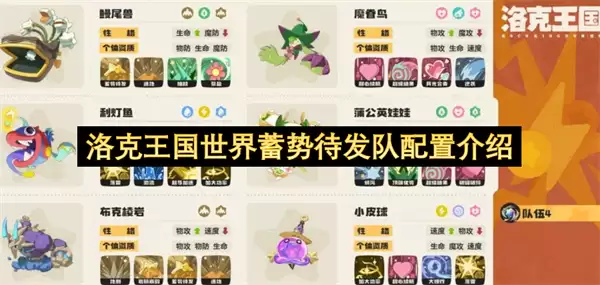洛克王国世界蓄势待发队配置介绍