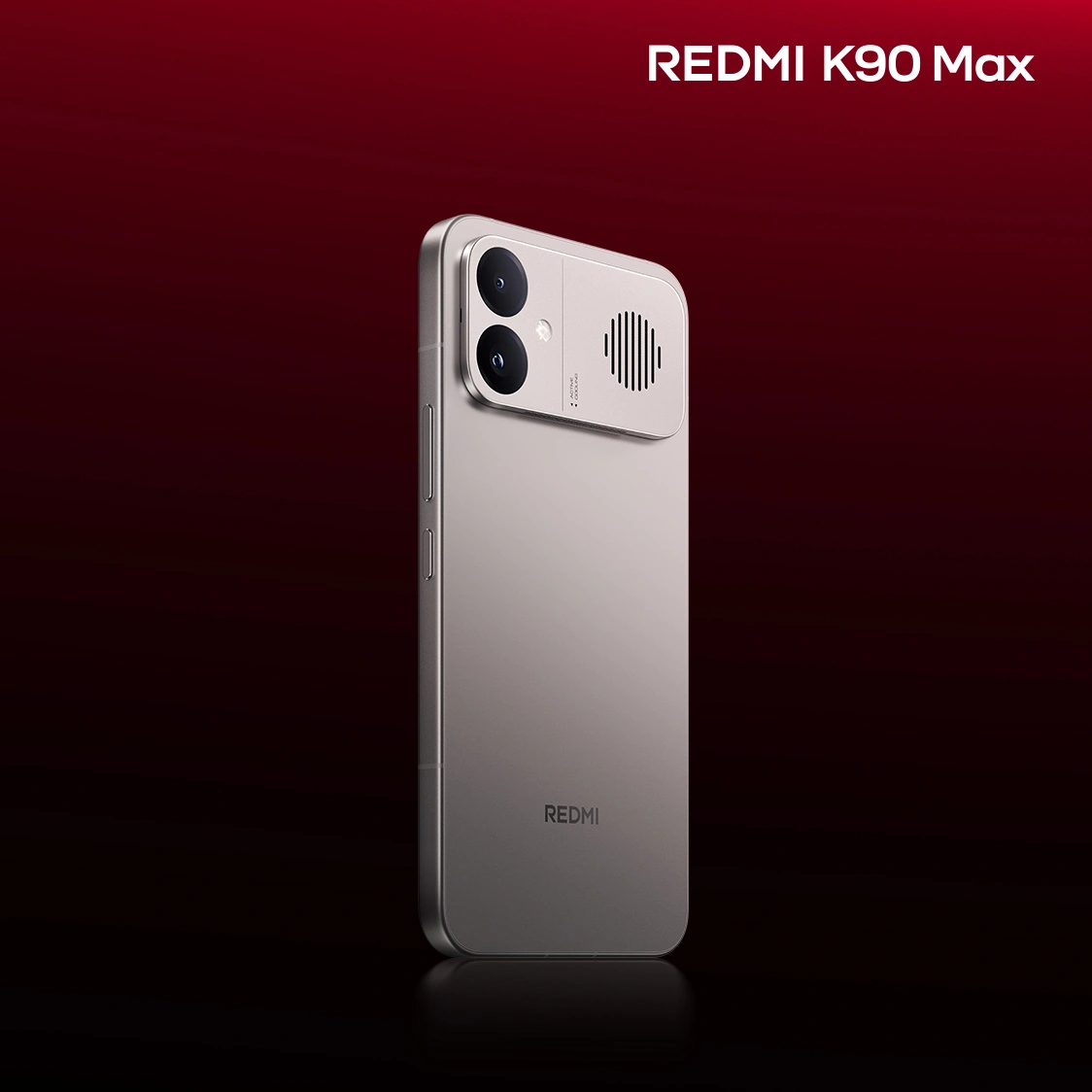 小米 REDMI K90 Max 手机“太空银”外观揭晓：冷调银色机身 + 铝合金中框
