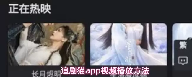 追剧猫app视频播放方法
