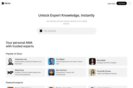 Dexa AI-AI播客搜索工具