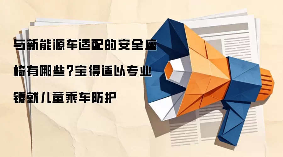 与新能源车适配的安全座椅有哪些？宝得适以专业铸就儿童乘车防护