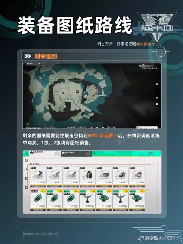 《明日方舟终末地》1.1新装备图纸获取方法