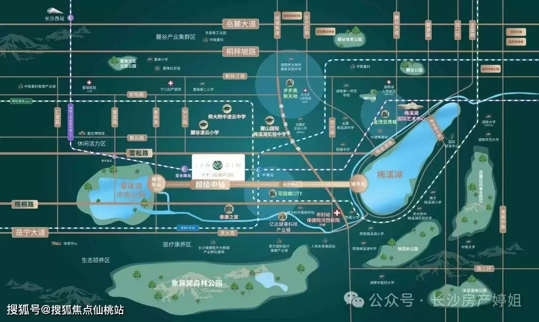 保利梅溪天珺：央企品质现房，双地铁交汇，周边商业医疗配套齐全