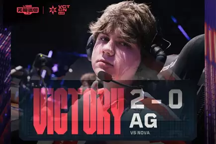 f4ngeer残局致胜！AG鏖战加时2-0力克NOVA，晋级VCT CN启点赛胜者组次轮将战BLG