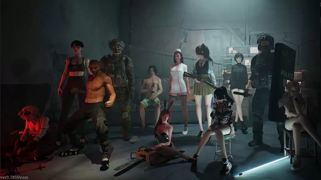 《99天生存指南》试玩版更新 新增4位角色 长腿美女打僵尸