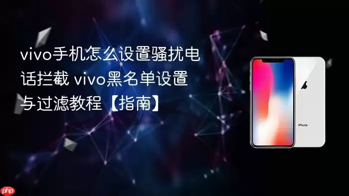 vivo手机怎么设置骚扰电话拦截 vivo黑名单设置与过滤教程【指南】