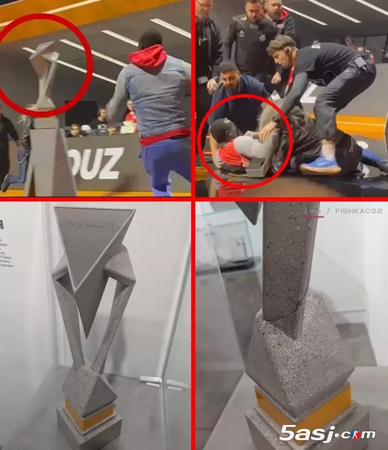 NA VI首展修复版哥本哈根Major冠军奖杯 裂痕见证传奇夺冠之路