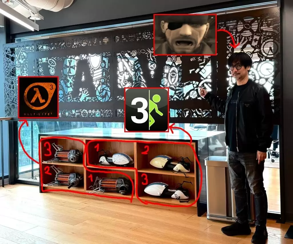 小岛秀夫分享参观V社照片 粉丝猜测难道要为《半条命3》做顾问？