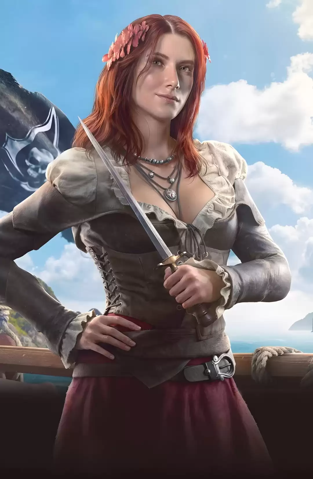 最狂女海盗来了 育碧放出《刺客信条：黑旗》重制版安妮·伯尼首张形象