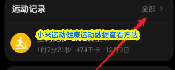 小米运动健康怎么看运动数据-运动数据查看方法
