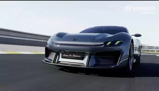 领克第一款GT概念跑车全球首秀：锋利前唇尾翼吸睛