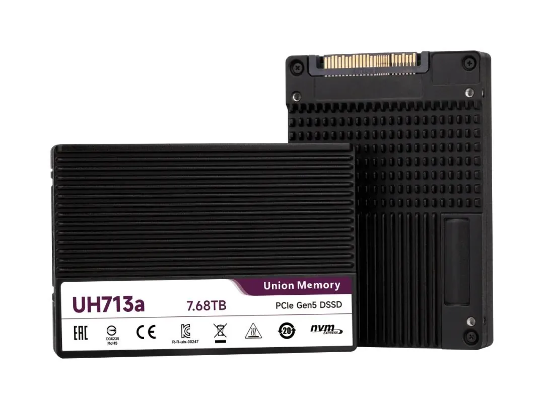 忆联预热 UH713a：国内首款 8 通道数据中心级固态硬盘，支持压缩算法