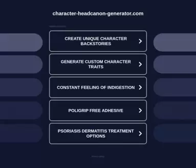 AI Character Headcanon Generator